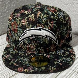 New Era LA Chargers Floral Tapestry 59FIFTY NFL baseball hat cap fitted 7 1/8